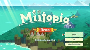 Miitopia demo gameplay on Nintendo Switch.