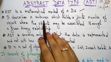 Abstract Data Type | DS |  Data Structures | Lec-05 | Bhanu Priya