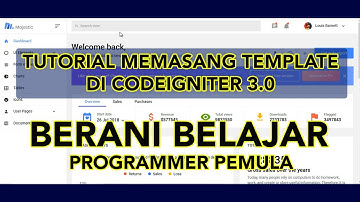 CODEIGNITER 3 | Tutorial Pasang Template PHP codeigniter 3 | Step by Step Belajar Jadi Programmer