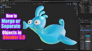 How to Merge or Separate Objects in Blender 3.0 (Join Beginner Tutorial )