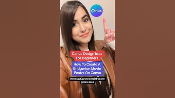 How To Create Your Own Bridgerton Movie Poster Using Canva! 😎 #canvatips #canvatutorial