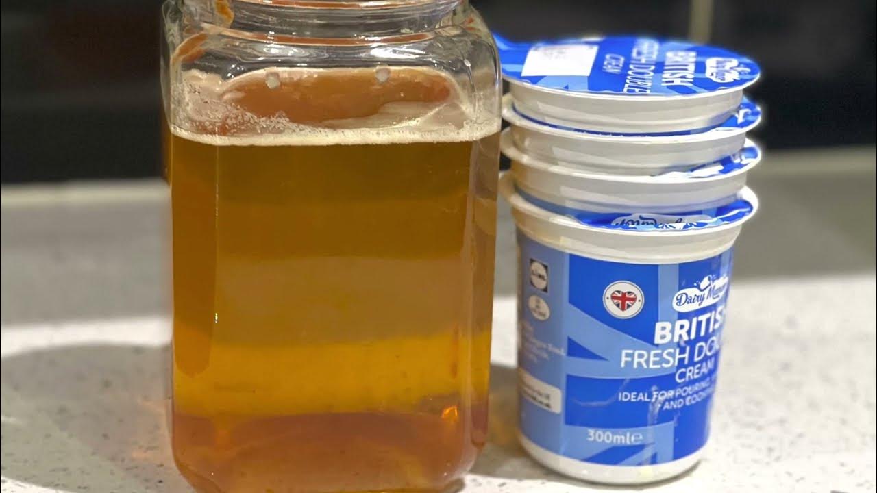 How to make ghee from double cream/ homemade ghee recipe/ homemade