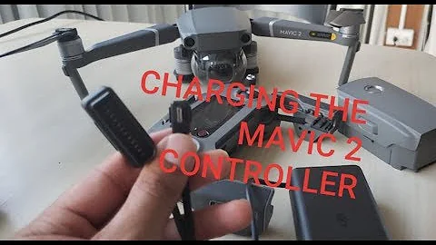 Como carregar o controle do drone Mavic 2 Pro?