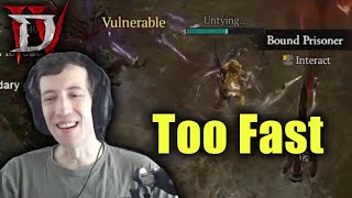 Too fast for this game - Diablo 4