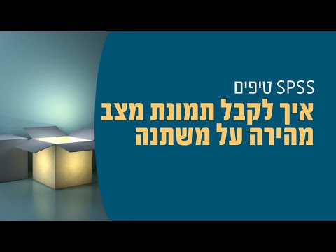 וִידֵאוֹ: איך משתנים במהירות