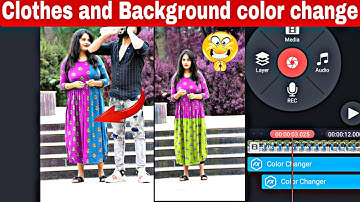 Video color change in KineMaster ✌️ clothes and Background color changing 🔥
