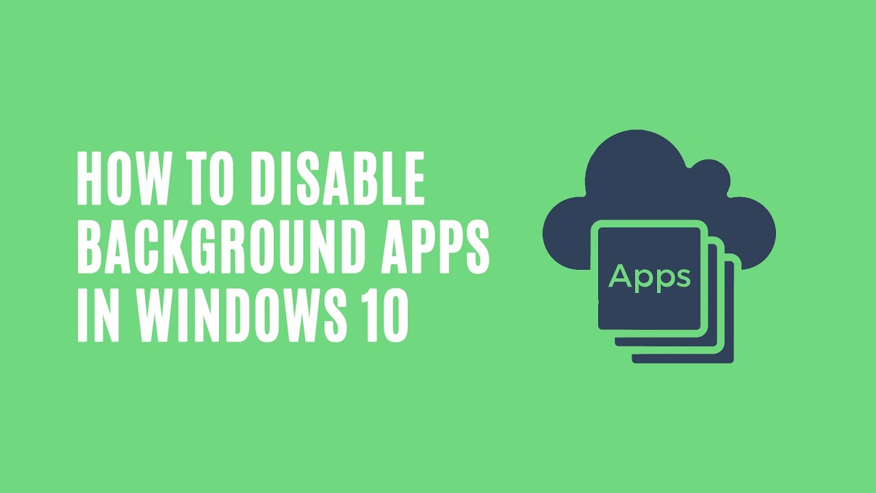 How to Disable Background Apps in Windows 10 دیدئو dideo