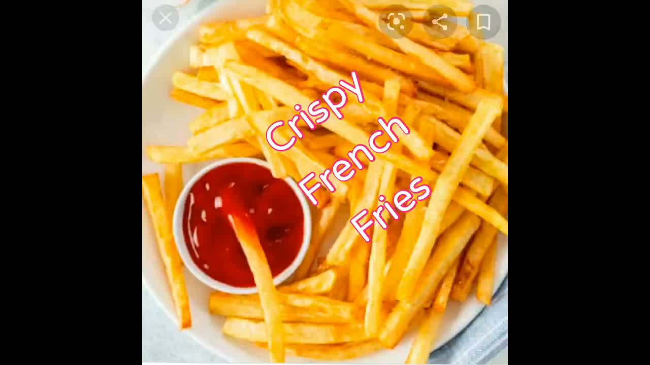 Golden Crispy French fries How to make crispy french fries in