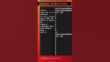 Linux Trap Command to remove temporary files #linux #bash #bashscripting #shellscripting