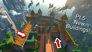 Minecraft Timelapse LionHall Stronghold Pt.5 - More buildings in the Stronghold...