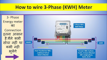 3-Phase (kWh) Energy Meter Wiring Diagram | Step-by-Step Guide @Electricalgenius
