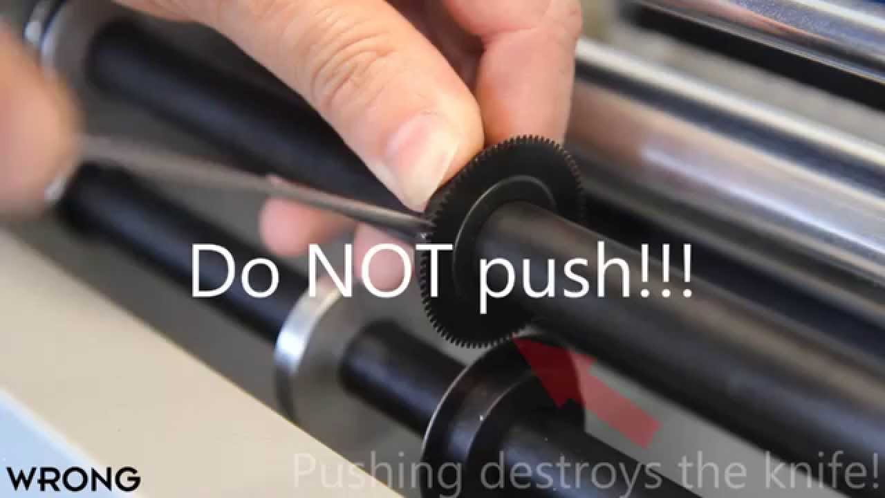 RPM 350/350 Plus - Microperf Knife Setting