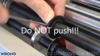 RPM 350/350 Plus - Microperf Knife Setting