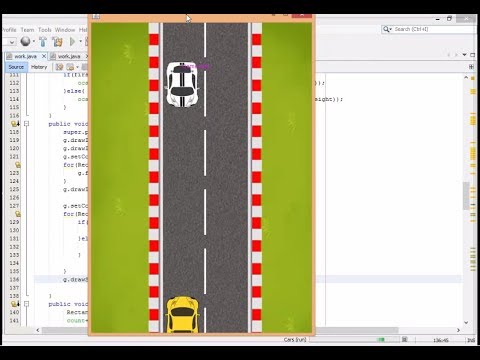 Java 2d cars moving game (Traffic Mania ) 7th Toturial - YouTube