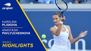 Karolina Pliskova Vs Anastasia Pavlyuchenkova Highlights 2021 Us Open Round 4