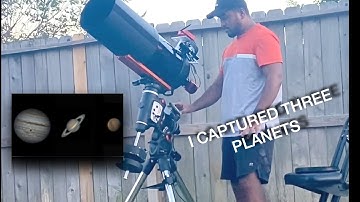 Jupiter, Saturn and Mars through my telescope