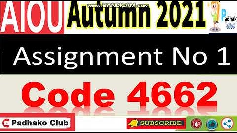 ⏩ AIOU Code 4662 Solved Assignment No.1 Autumn 2021 || Level: MSc Pakistan  studies