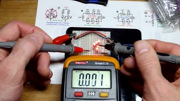 Voltages Multimeter Measured 5 Series Red LEDs 150 Ohms 12 Volt Supply