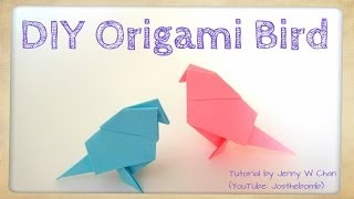 Diy Origami Bird Tutorial - Paper Crafts - Easter Crafts - Kids - Easy