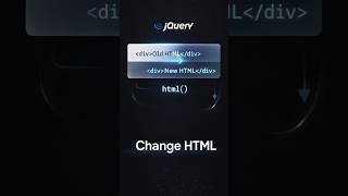 jQuery Change HTML Dynamically 🔥 Update Content on Click #coding #shorts