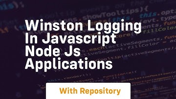 winston logging in javascript node js applications