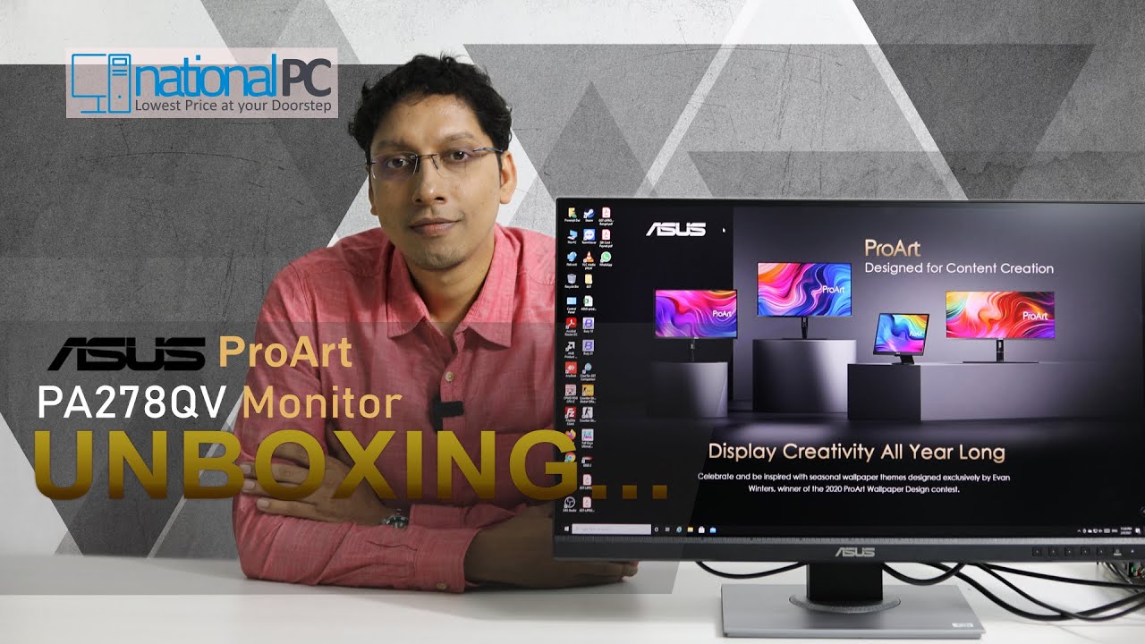 ASUS ProArt PA278QV 27-inch, IPS, WQHD Professional Monitor review and  unboxing 