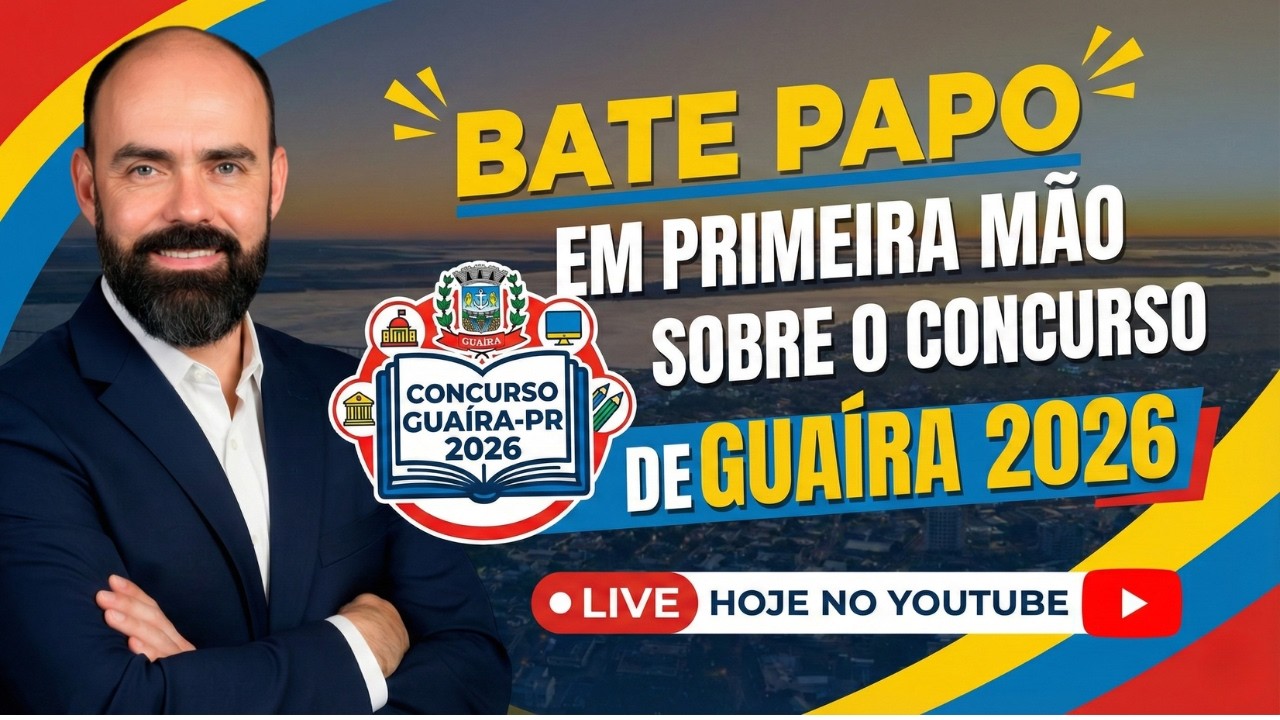 Bate-papo em primeira mão sobre o Concurso Público 2026 de Guaíra.