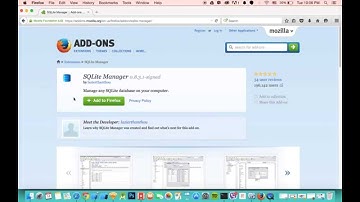 SQLite Manager addon