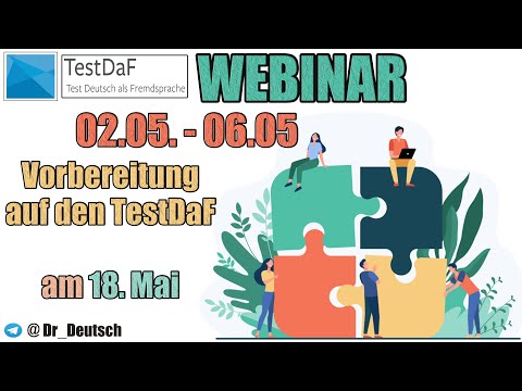 Webinar TestDaF. Vorbereitung auf den 18. Mai