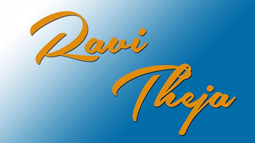 Ravi theja name signature | Ravi Teja Signature Style By Sign O Sign