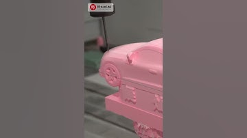 Five-axis CNC machining of car models