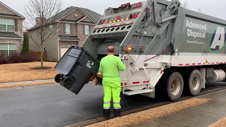 Advanced Disposal: Peterbilt 520 Heil Powertrak Rear Load Garbage Truck