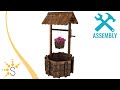 Sunnydaze Wood Wishing Well Outdoor Garden Planter DSL-116 Sunnydaze Wood Wishing Well Outdoor Garden Planter DSL-116