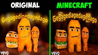 Gegagedigedagedago Original vs Minecraft Version | Kurbeli Remix