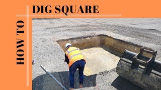 How to dig square | time lap
