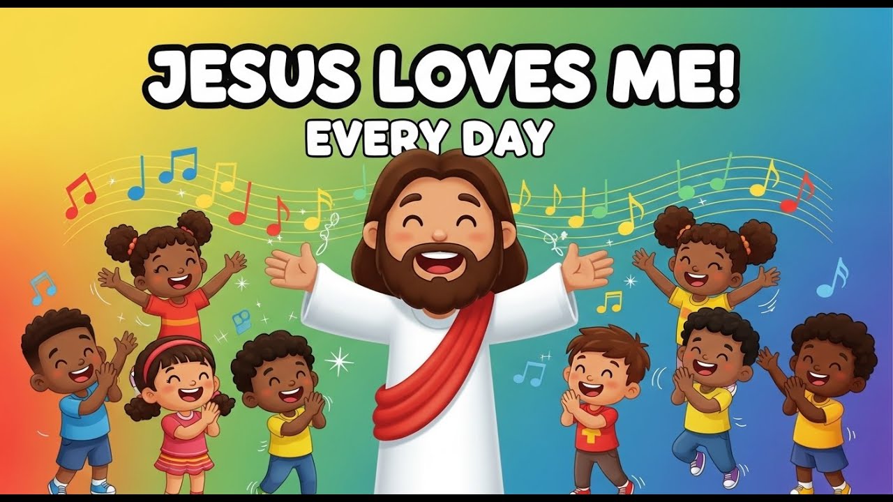Jesus Loves Me Every Day | Fun Christian Song for Kids | Sing, Clap ...