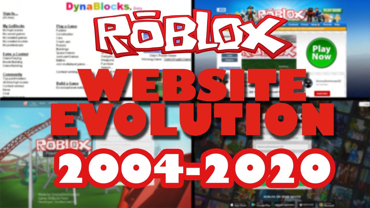 Roblox Website Evolution 2004 2020 Youtube - how to play roblox in 2004