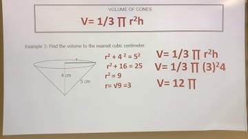 Unit 7 Lesson- Volumes of pyramids and cones