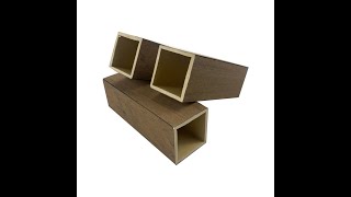 NecoWood PVC co-extrusion timber tube (50x50mm)