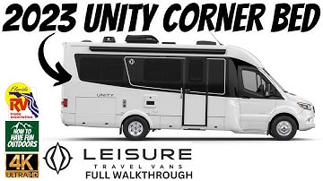 Unity Corner Bed Class C RV Walkthrough | Leisure Travel Vans