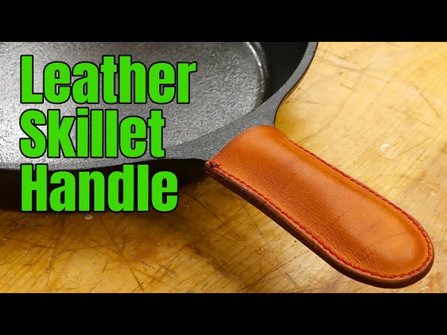 Leather Cast Iron Handle Cover