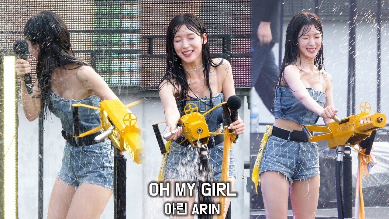 워터밤 오마이걸 아린 직캠 4K '호되게 당한 물총🔫 대결' (OH MY GIRL ARIN)