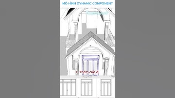 Mô hình cửa Dynamic component trong Sketchup #tungduongarch #dynamiccomponent #sketchup