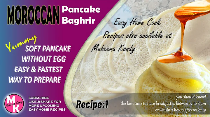Recipe 1 l Moroccan Pancake | Baghrir | البغرير