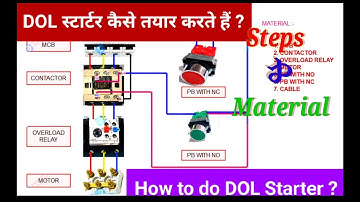 What is a DOL starter?How does Its work? #Three_Phase_DOL_Starter_Indication_Lamp_Wiring_Connection.