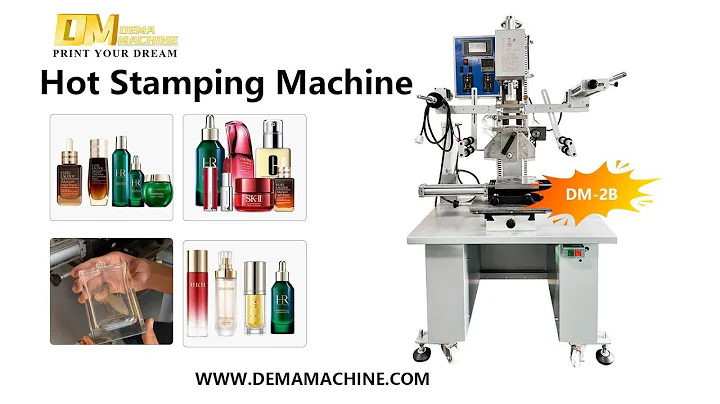 ✨ DEMA Precision Hot Foil Stamping Machine for Square Glass Bottles