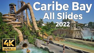 Caribe Bay Waterpark 2022, Aqualandia Jesolo, Italy  All WaterSlides