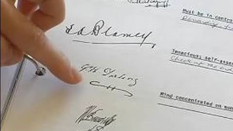 Learn the Basics of Handwriting Analysis : How to Analyze Handwriting in Signatures