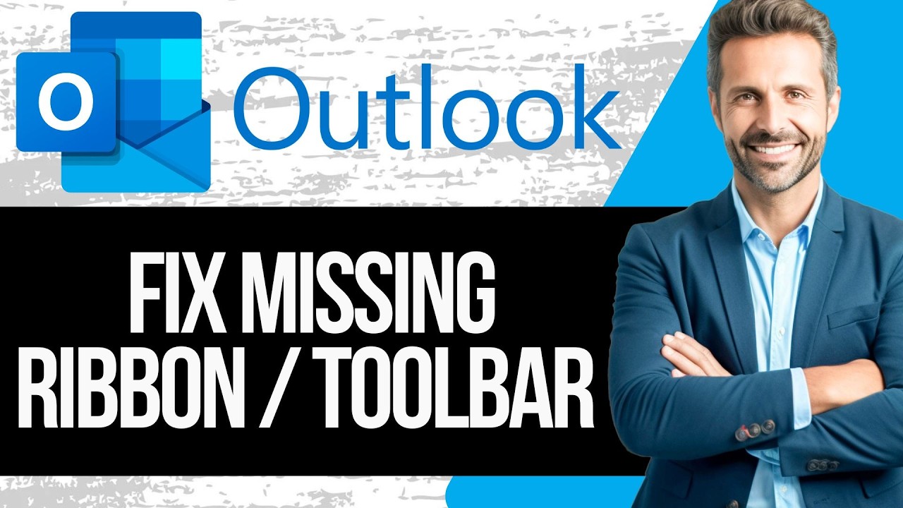 Outlook Ribbon Disapperared How to Fix Ribbon / Toolbar Missing in Outlook - YouTube