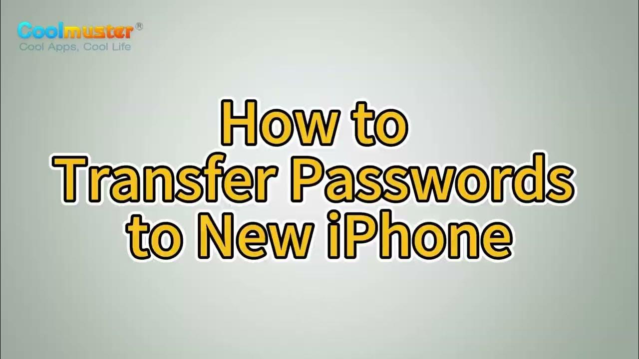 safe-methods-to-transfer-passwords-to-new-iphone-youtube